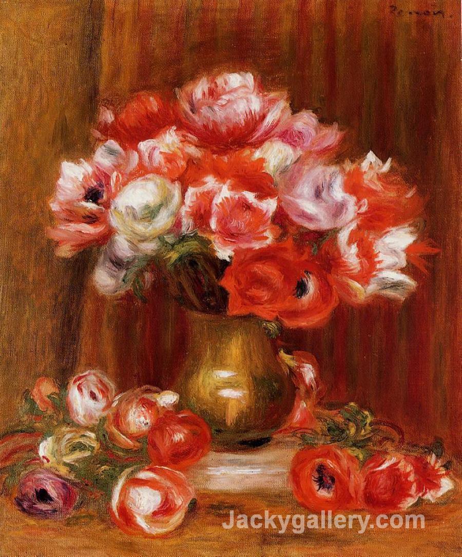 Anemones by Pierre Auguste Renoir paintings reproduction